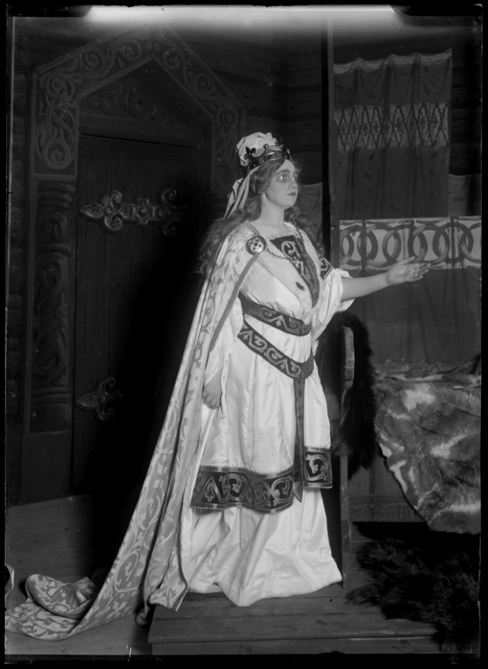 Frithiof och Ingeborg, Allan Rydings sällskap 1908. Föreställningsbild - SMV - AR001