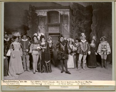 Frihetsbröderna, Vasateatern 1899. Föreställningsbild - SMV - H11 020