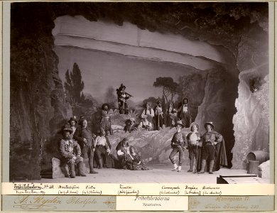 Frihetsbröderna, Vasateatern 1899. Föreställningsbild - SMV - H11 018