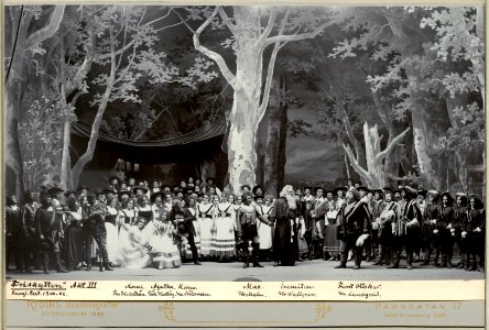 Friskytten, Kungliga teatern 1900. Föreställningsbild - SMV - H11 036