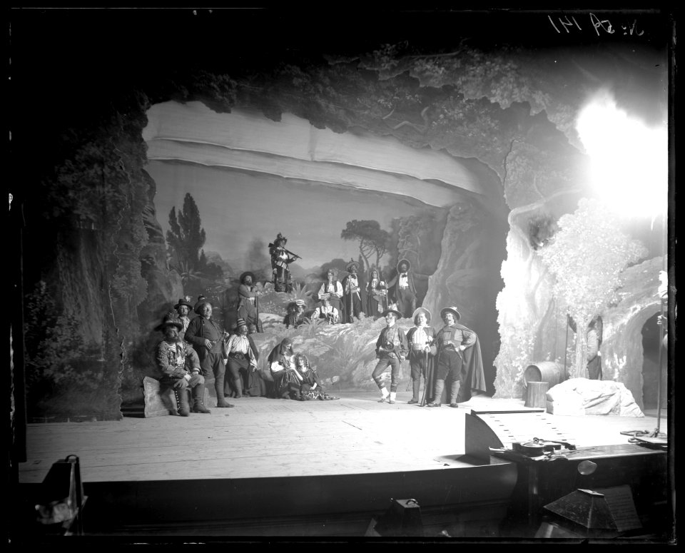 Frihetsbröderna, Vasateatern 1899. Föreställningsbild - SMV - V028