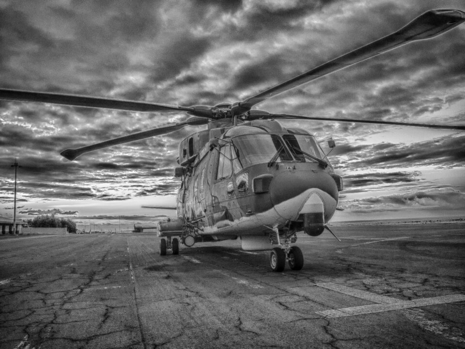 Aeronautics sky monochrome