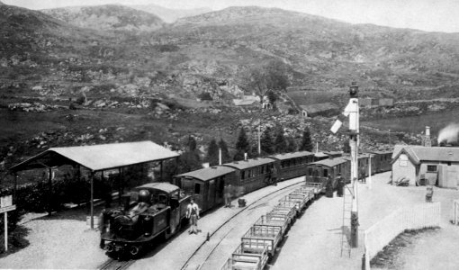 Frith, Francis - Festiniogbahn, Tan-Y-Bwlch Station, Caernarvonshire (Zeno Fotografie)