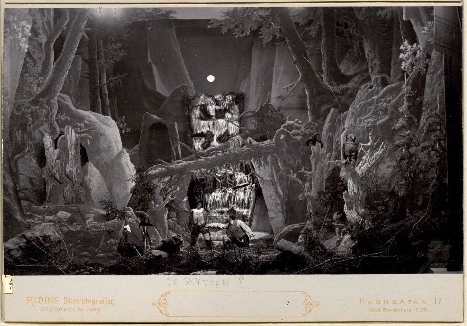 Friskytten, Kungliga teatern 1900. Föreställningsbild - SMV - H11 035