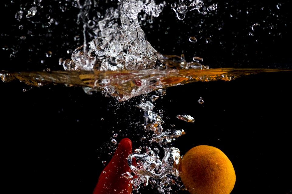 Body of water food orange