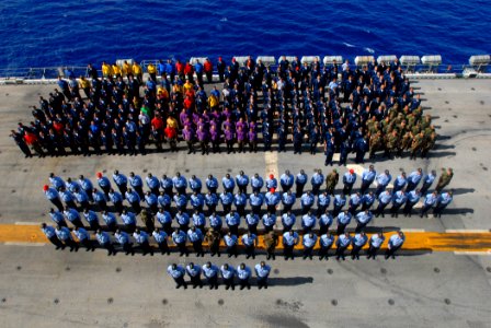 Frocking ceremony on board the USS Peleliu (LHA 5)