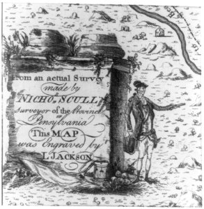 From an actual survey made by Nichos. Scull surveyor of the province of Pensylvania (sic) - engraved by L. Jackson. LCCN2004673339
