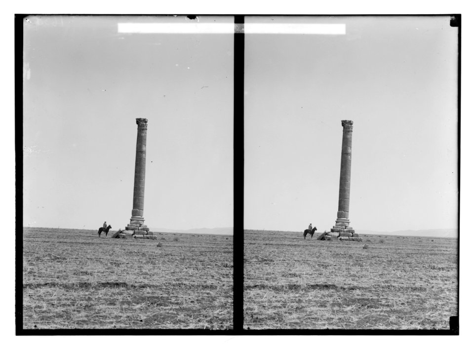 From cedars to Baalbek. Column of Yaat near Baalbek LOC matpc.02145