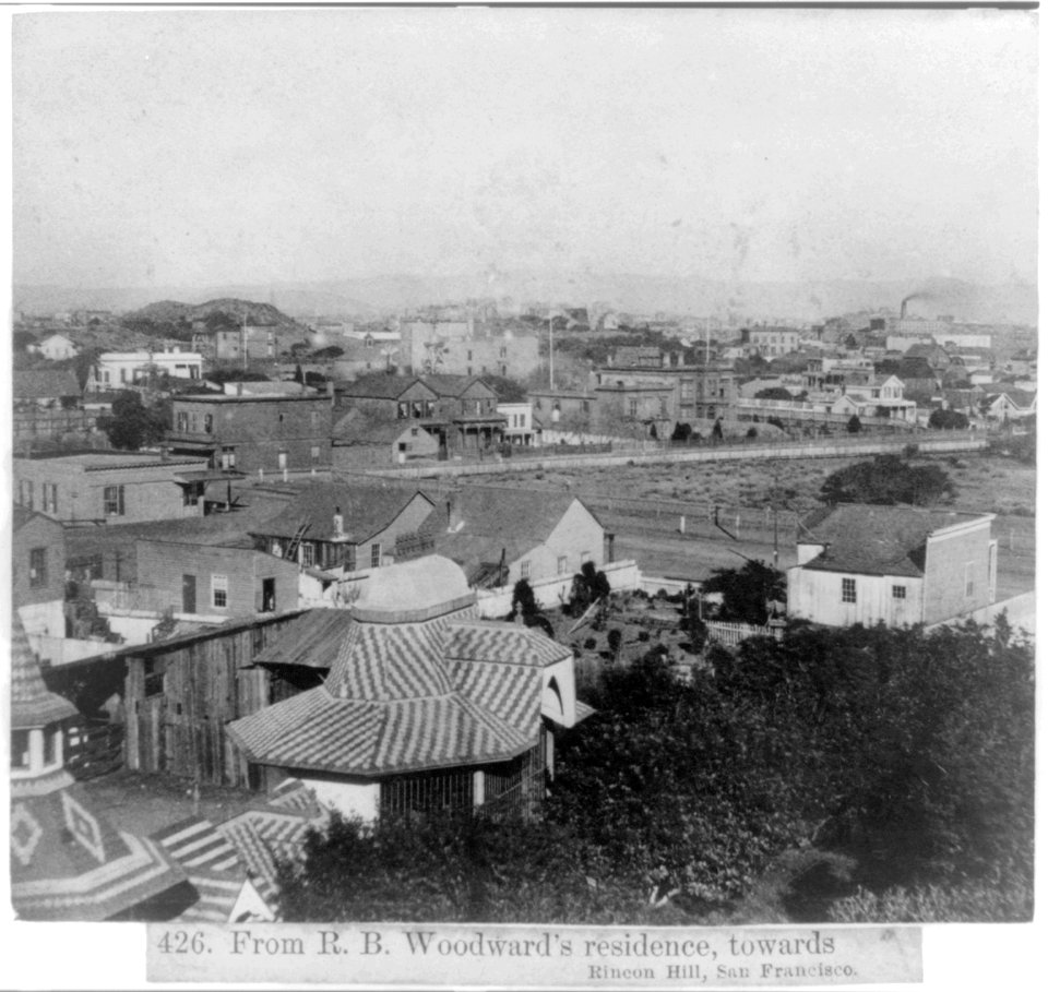 From R.B. Woodward's residence, towards Rincon Hill, San Francisco LCCN2002723088