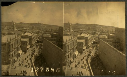 From Jaffa Gate clock tower east over center of Jerusalem LCCN2004672889