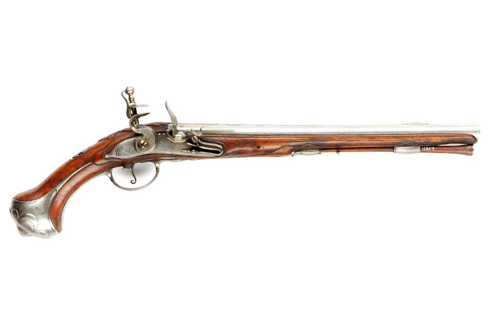 Fromery, flintlåspistol, 1715-1730 - Skoklosters slott - 90776
