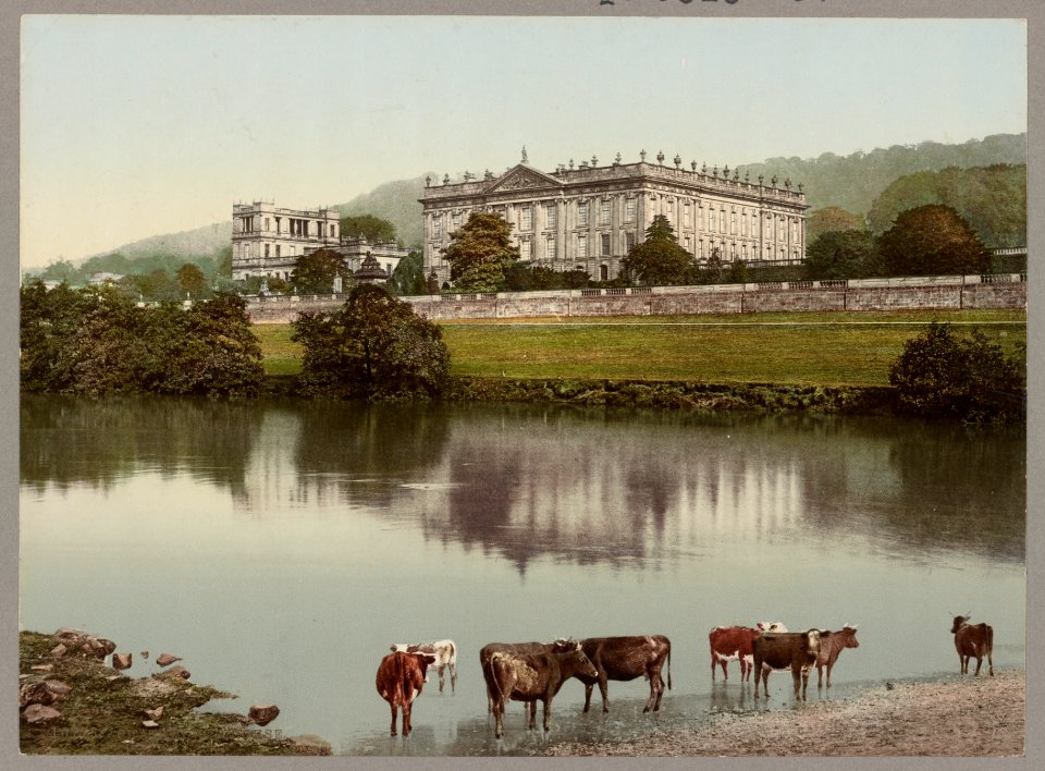 Front view of Chatsworth House, Chatsworth, England LCCN2002715780