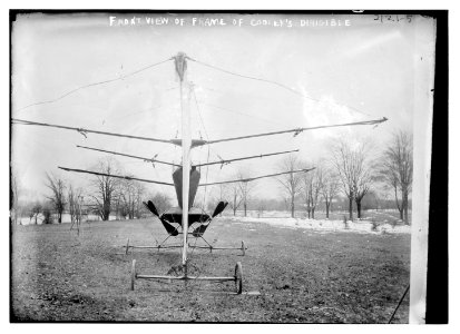 Front view of frame of Cooley dirigible LCCN2014688861