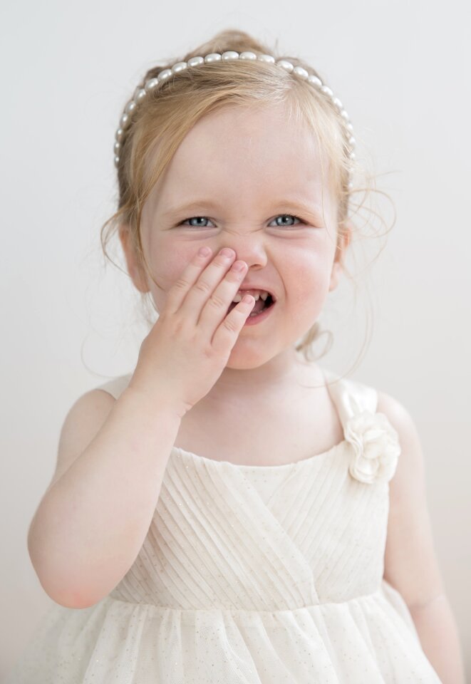 Blue eyes cute child