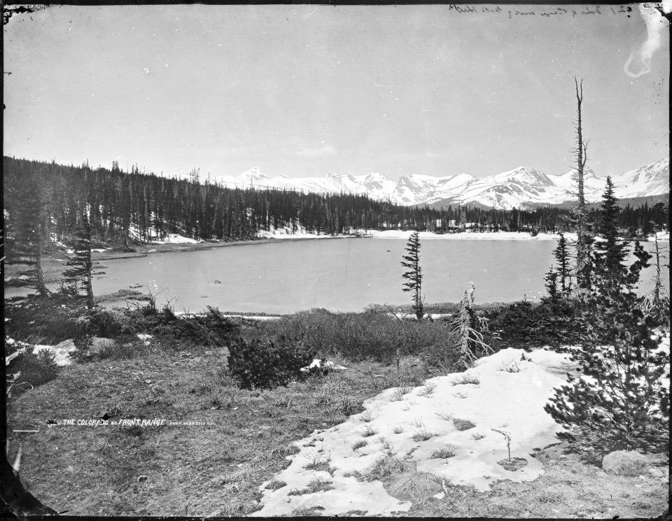 Front range of Rocky Mountains, Colorado, from Bald Mountain, near Ward. - NARA - 517673