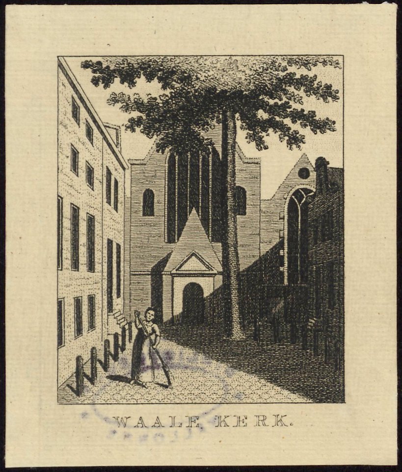 Front view of a Walloon Church BWB-1 UB Leiden