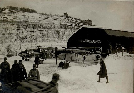 Frontreise Se.Majestät nach Südtirol.In Levicco. 17.1.1917. (BildID 15549838)
