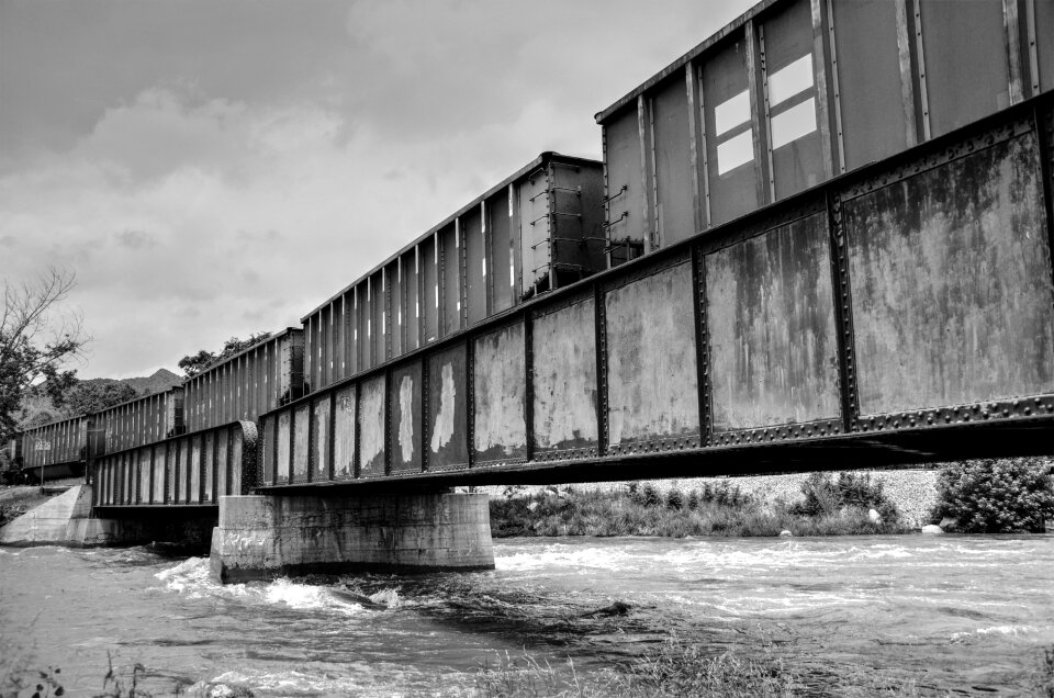 Monochrome architecture railway