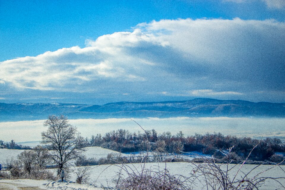 Snow sky nature