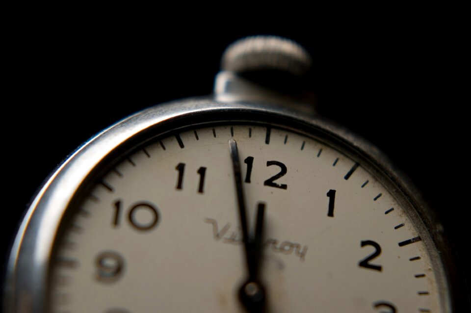 Watch precision black time