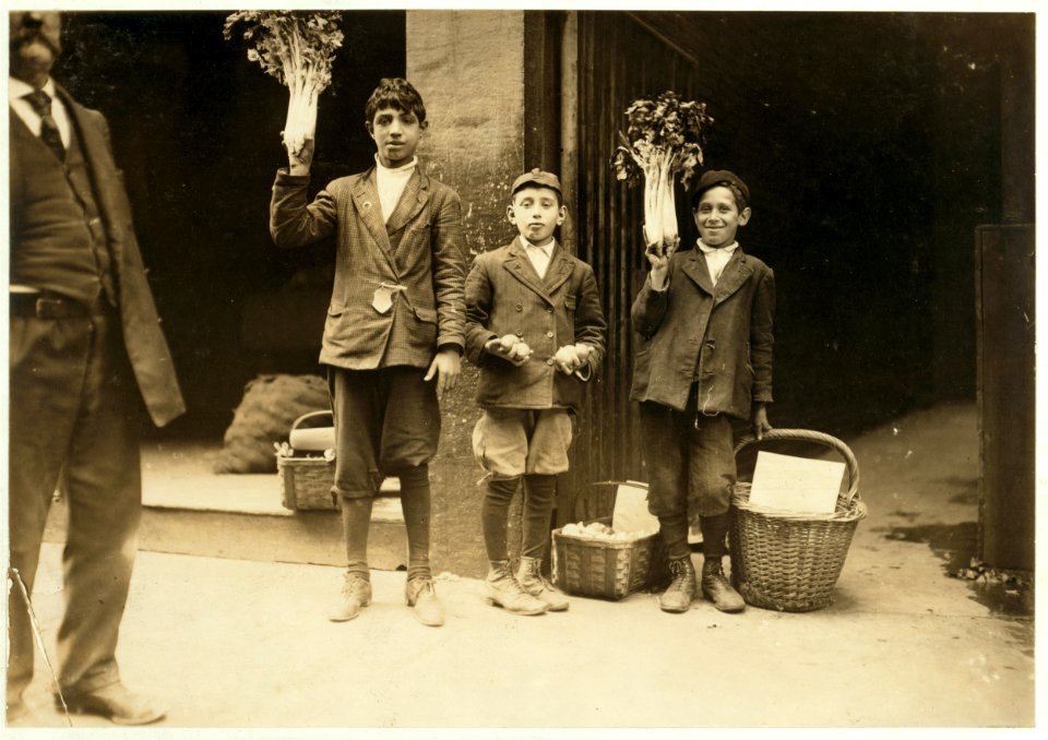 Fruit Peddlers. Boston 1915 Exhibit. LOC nclc.03339