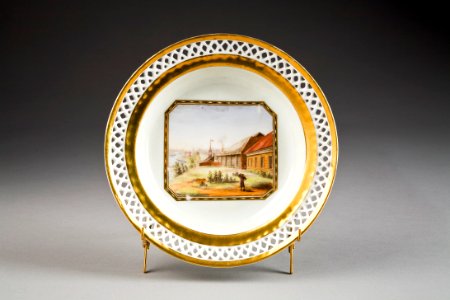 Frukttallrik. Gardners fabrik. Ryssland - Hallwylska museet - 86909