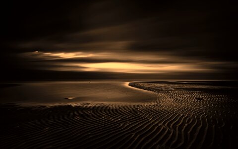 Ocean sky clouds photo