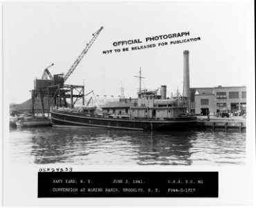 Fuel oil barge YO-50 - 19-N-24233