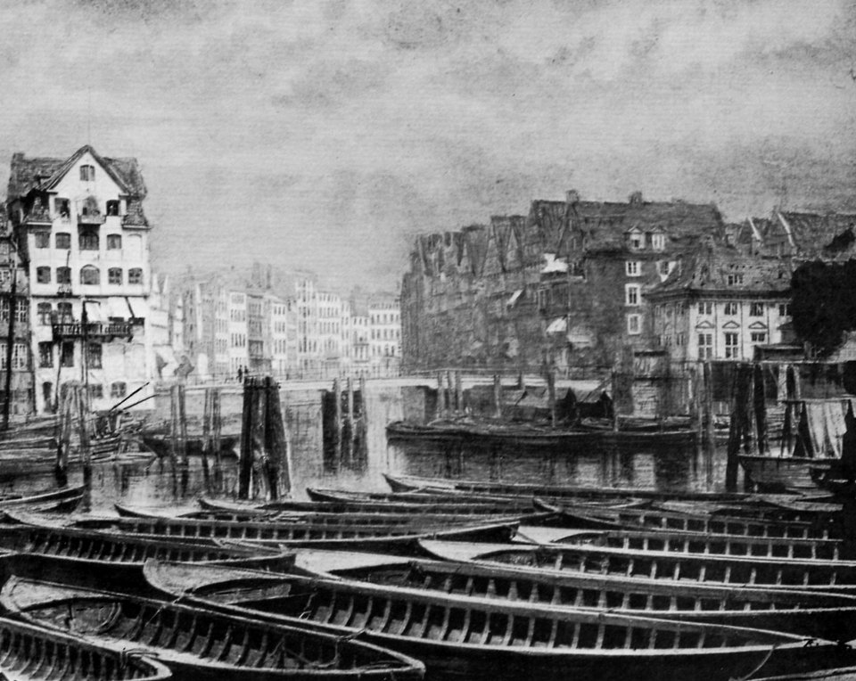 Fuchs, Charles - Hohe Brücke, Blick auf das Nikolaifleet (Zeno Fotografie)