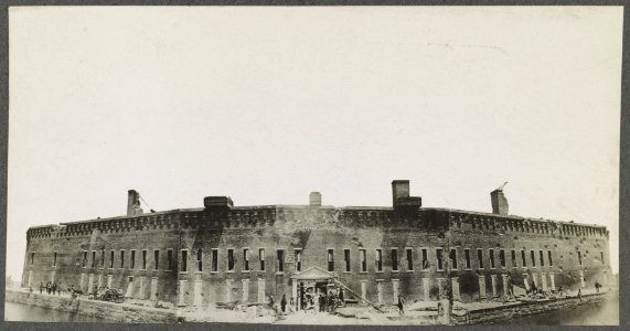 Ft. Sumter, the day after its first bombardment LCCN2013651857