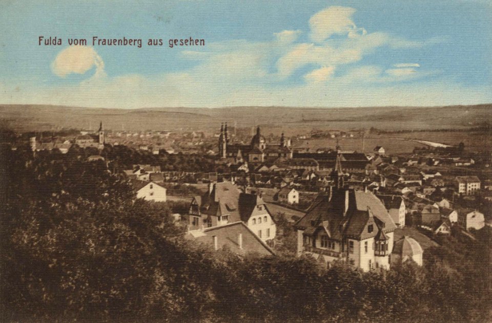 Fulda, Hessen - Stadtansicht vom Frauenberg (2) (Zeno Ansichtskarten)