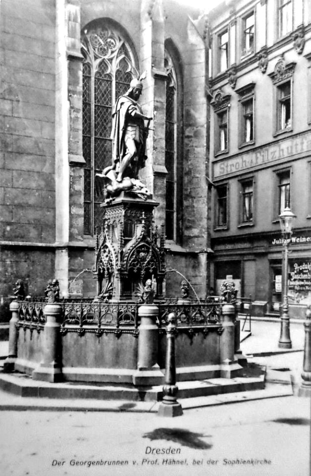 Fuente de San Jorge bella época Dresde
