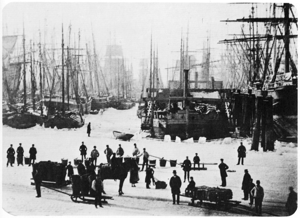 Fuchs, Charles - Der vereiste Hamburger Hafen im Eis (Zeno Fotografie)