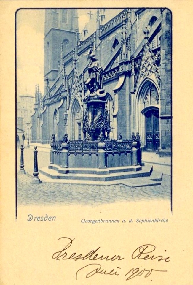 Fuente de San Jorge 2 bella época Dresde