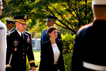 Full Honor Wreath-Laying ceremony to honor 27th President of the United States William H. Taft’s birthday in Arlington National Cemetery (29591354062)