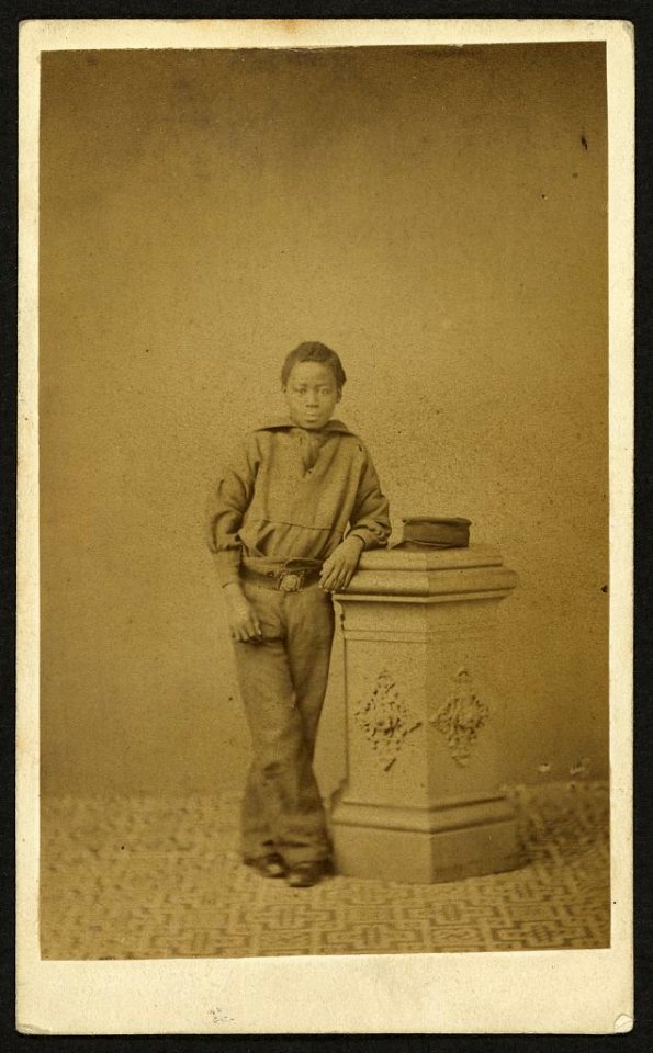 Full-length portrait of an African American boy in nautical clothing) - Symonds and Wheeler Photo., Wilton House, West Cowes LCCN2010647760