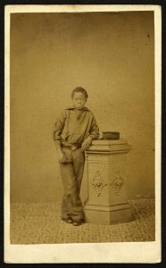 Full-length portrait of an African American boy in nautical clothing) - Symonds and Wheeler Photo., Wilton House, West Cowes LCCN2010647760