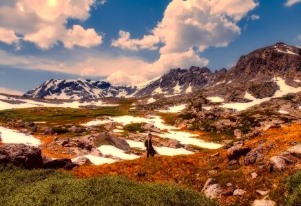 Hiking hiker landscape