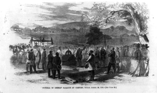 Funeral of German patriots at Comfort, Texas, August 20, 1865 LCCN2003653636