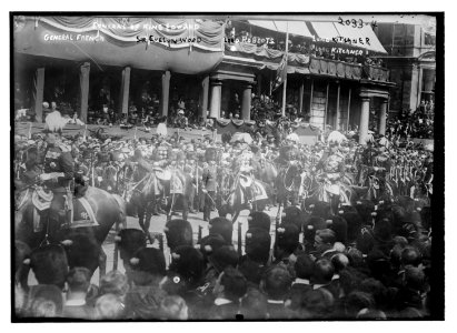 Funeral of King Edward VII. General French, Sir Evelyn Wood, Lord Roberts, Lord Kitchner LCCN2014688209