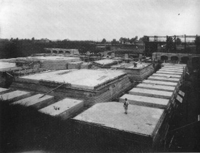 Fundamente Voelkerschlachtdenkmal Leipzig 1902
