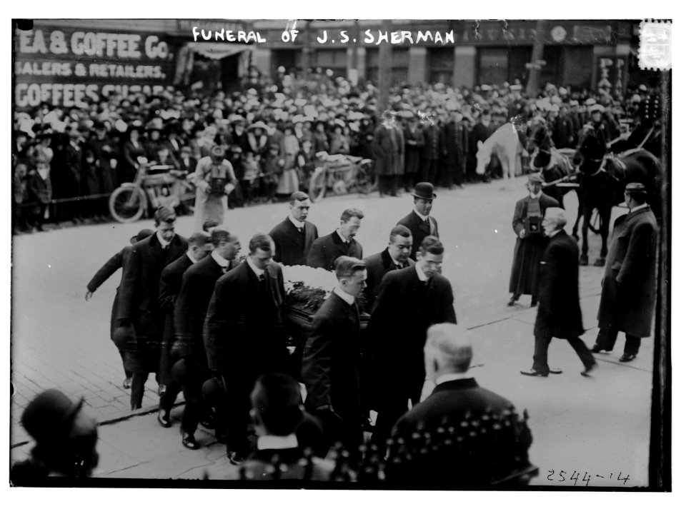 Funeral of J.S. Sherman LCCN2014691997