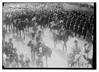 Funeral of King Edward. Kaiser, Duke of Connaught, King George LCCN2014688210