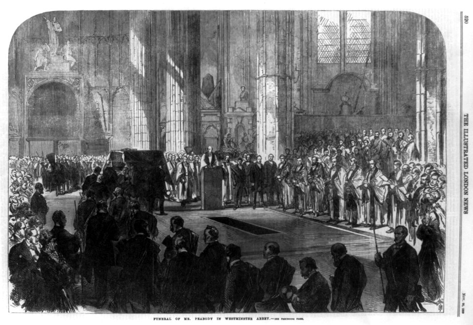 Funeral of Mr. (George) Peabody in Westminster Abbey LCCN2007677105