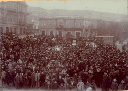 Funeral of Hasan bey Zardabi photo