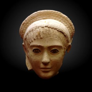 Funerary mask of a woman-MAHG 007059-IMG 1832-gradient photo