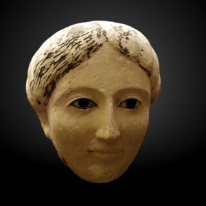 Funerary mask of a young woman-MAHG 012484-IMG 1819-gradient photo