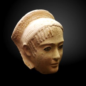 Funerary mask of a woman-MAHG 007059-IMG 1833-gradient photo