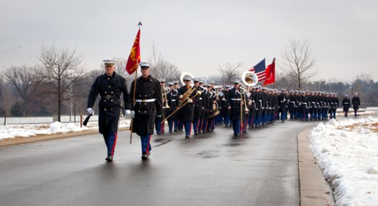 Funeral service for retired Col. Charles Waterhouse at Arlington National Cemetery (17022893513)