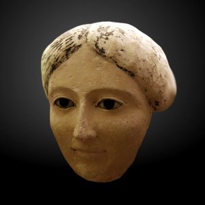 Funerary mask of a young woman-MAHG 012484-IMG 1825-gradient photo